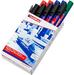 edding Brilliant-Paper-Marker 30 Permanentmarker farbsortiert 1,5 - 3,0 mm, 10 St.