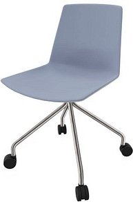 Quadrifoglio Besucherstuhl Clue blau, grau Stoff, 1 St.