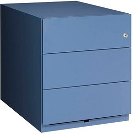 Thumbnail - BISLEY Note Rollcontainer blau 3 Auszüge 42,0 x 56,5 x 49,5 cm