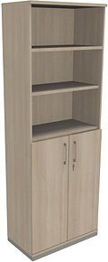 fm Regalschrank Oldenburg, 4260429767564 akazie 80,0 x 44,2 x 222,1 cm, 1 St.