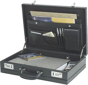 Thumbnail - Alassio Aktenkoffer PONTE Lederimitat schwarz 44,5 x 33,0 x 10,0 cm