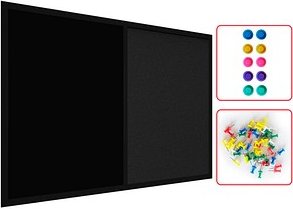 ALLboards Pinnwand 60,0 x 40,0 cm Textil schwarz