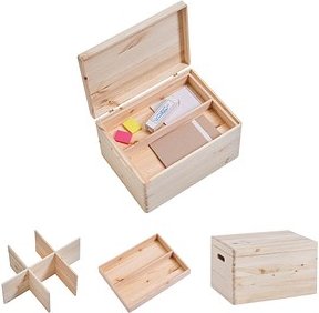 Thumbnail - Zeller Aufbewahrungsboxen-Set braun