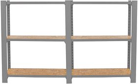 Simonrack Weitspannregal OFFICLICK 8425437127489 grau, braun 160,0 x 30,0 x 100,0 cm