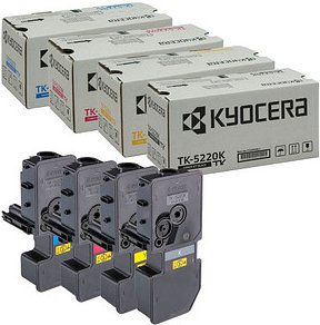 KYOCERA TK-5220K/C/M/Y schwarz, cyan, magenta, gelb Toner, 4er-Set