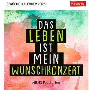 Harenberg Postkartenkalender Das Leben ist mein Wunschkonzert 2026