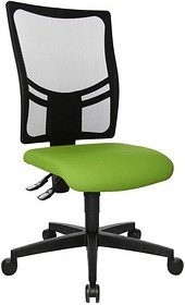 Thumbnail - Topstar Bürostuhl Net Point 10, NX200 G05 Stoff grün, Gestell schwarz