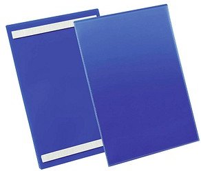 DURABLE Etikettentaschen blau A4, 50 St.