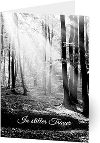 LUMA Trauerkarte Wald im Licht LU1350 DIN B6, 1 St.