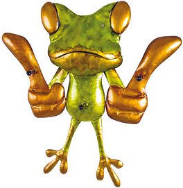 HAKU Möbel Wandgarderobe 89908 grün Metall 3 Haken 48,0 x 50,0 cm