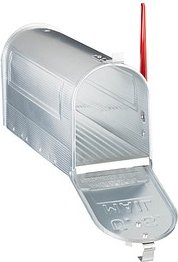 Thumbnail - relaxdays Zeitungsrolle US Mail 10020770_0 silber mit Zeitungsfach