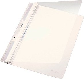 AKTION: LEITZ Hängehefter Universal 4190 Kunststoff weiß DIN A4 2x kaufmännische Heftung, 1 St. mit Prämie nach Registri...
