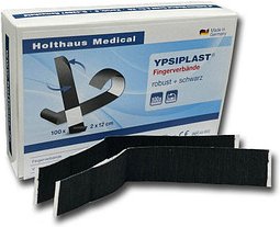 Holthaus Medical Fingerpflaster YPSIPLAST® 40802 schwarz 2,0 x 12,0 cm, 100 St.