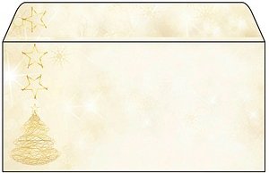 SIGEL Weihnachtsbriefumschläge Graceful Christmas DIN lang ohne Fenster