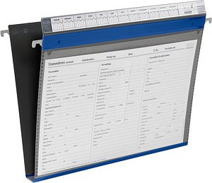 Thumbnail - BOI Patienten-Dokumentations-Hängemappe 4-Ringe PMH4R blau Boden: 2,5 cm, 1 St.
