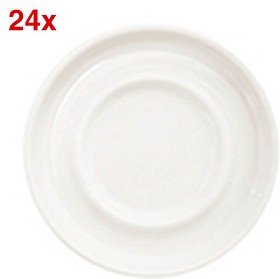24 ID Fine Untertassen Stolt weiß 10,0 cm