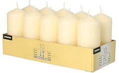 STARPAK Stumpenkerzen creme, 10 St.