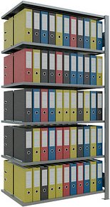 SCHULTE Anbau-Schwerlastregal MULTIplus 150 17746 silber 100,0 x 60,0 x 200,0 cm