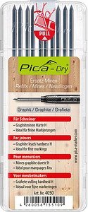 Pica Dry Schreiner 4050 Fallminen-Bleistiftminen grau H 2,8 mm, 10 St.