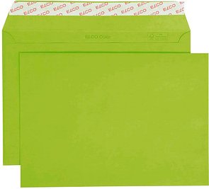 Thumbnail - ELCO Briefumschläge Color DIN C5 ohne Fenster intensivgrün haftklebend 25 St.