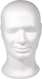 Rayher Styroporform weiß Kopf männlich 30,5 cm, 1 St.