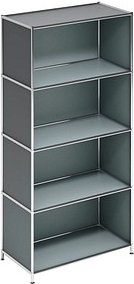 viasit Aktenregal System4 anthrazit 77,9 x 40,4 x 155,7 cm, 1 St.