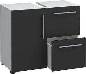 Thumbnail - VCM my bath Waschbeckenunterschrank Flandu 913679 schwarz 61,0 x 32,0 x 51,0 cm