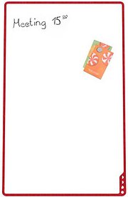 PLAYROOM mobiles Whiteboard Playboard 75,0 x 118,0 cm rot emaillierter Stahl