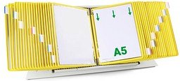 tarifold Sichttafelsystem 435404 DIN A5 gelb mit 40 St. Sichttafeln, 1 St.