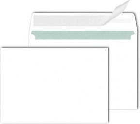 MAILmedia Briefumschläge DIN C6 ohne Fenster weiß haftklebend 500 St.