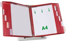 Thumbnail - tarifold Sichttafelsystem 434203 DIN A4 rot mit 20 St. Sichttafeln