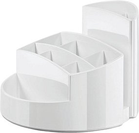 HAN Stiftehalter RONDO weiß Polystyrol 9 Fächer 14,0 x 14,0 x 10,9 cm