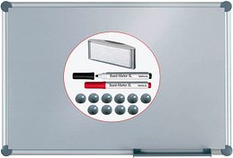 Thumbnail - MAUL Whiteboard MAULpro 90,0 x 60,0 cm silber kunststoffbeschichteter Stahl