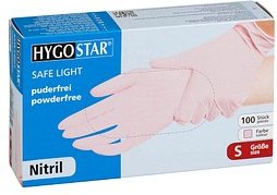 HYGOSTAR unisex Einmalhandschuhe SAFE LIGHT rosa Größe S, 100 St.