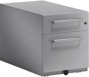 BISLEY Note Rollcontainer silber 2 Auszüge 42,0 x 77,5 x 49,5 cm