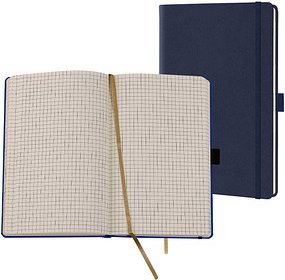 Lediberg Notizbuch Tucson ca. DIN A5 kariert, mittelblau Hardcover 240 Seiten, 1 St.