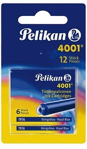 Thumbnail - Pelikan Tintenpatronen für Füller 4001 TP/6-2B königsblau, 12 St.