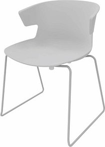 Quadrifoglio Besucherstuhl COVE OCOVEV02/13H9 grau Kunststoff