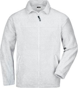 James & Nicholson® Herren Fleecejacke "JN044" weiß Größe 2XL