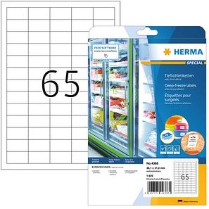 1.625 HERMA SPECIAL Tiefkühletiketten 4388 weiß 38,1 x 21,2 mm