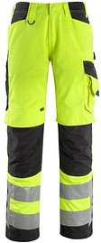 MASCOT® unisex Warnschutzhose Kendal gelb, schwarz Größe 66