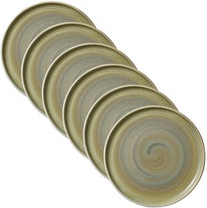 6 HEART & SOUL Teller Perfect Match Thyme hellgrün 27,0 cm