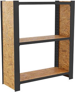 Simonrack Schwerlastregal OFFICLICK 3 8425437127748 anthrazit, braun 80,0 x 30,0 x 100,0 cm