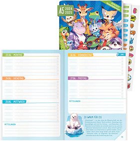 Häfft® Verlag Hausaufgabenheft Rasselbande liniert DIN A5 ohne Rand, 112 Blatt