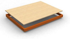 Simonrack Fachboden für Schwerlastregal ECOFORTE EA 1204 orange 150,0 x 60,0 cm, 1 St.