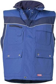 PLANAM® unisex Winterweste PLALINE kornblau, marine Größe S