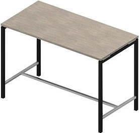 Quadrifoglio Stehtisch Creo beton rechteckig, 4-Fuß-Gestell grau, 160,0 x 80,0 x 107,0 cm