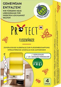 PROTECT Fliegenfänger gelb, 4 St.