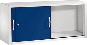 CP Aufsatz-Schiebetürenschrank C 2000 Acurado, 2044-00 S10041 lichtgrau, enzianblau keine Fachböden 120,0 x 40,0 x 50,0 ...