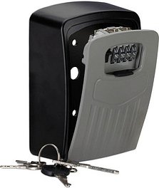 Thumbnail - relaxdays Schlüsseltresor schwarz, grau, Zahlenschloss, 10,5 x 5,0 x 14,5 cm, 1 St.